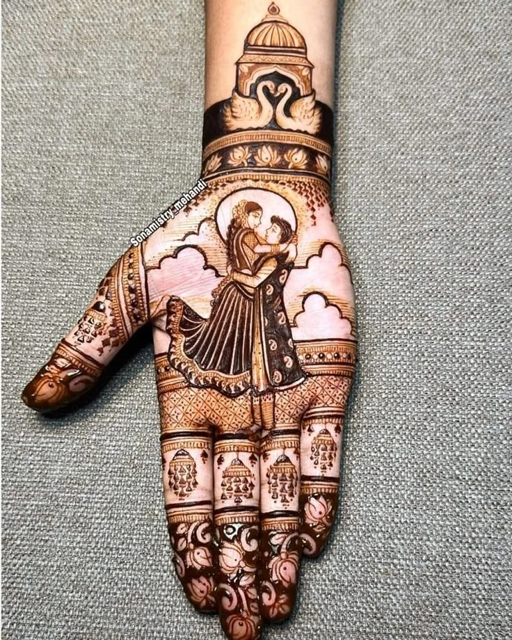 Floral Mehndi Patterns for Raksha Bandhan