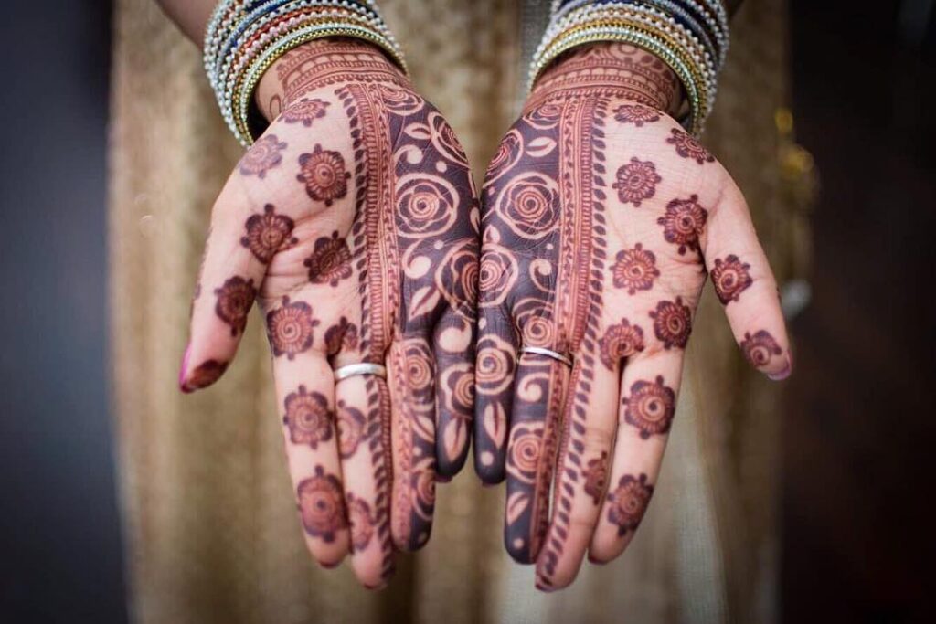 Best Front hand Palm Mehndi Design