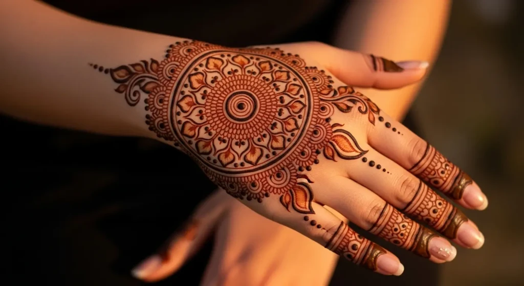 Round Mehandi Design
