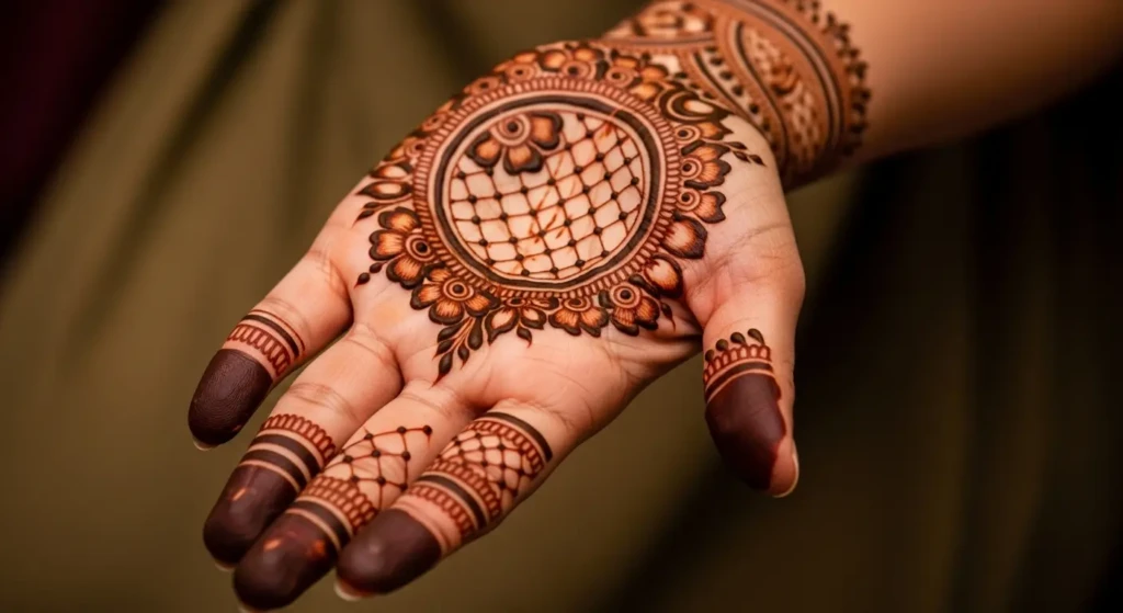 Mehendi Design Round
