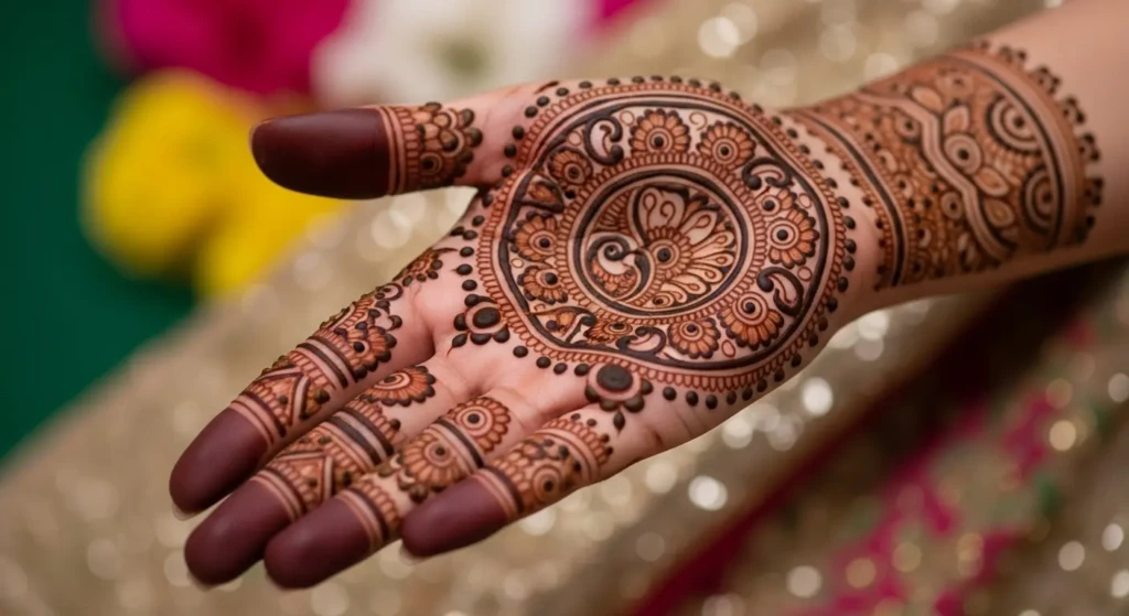 Round Shape Mehndi
