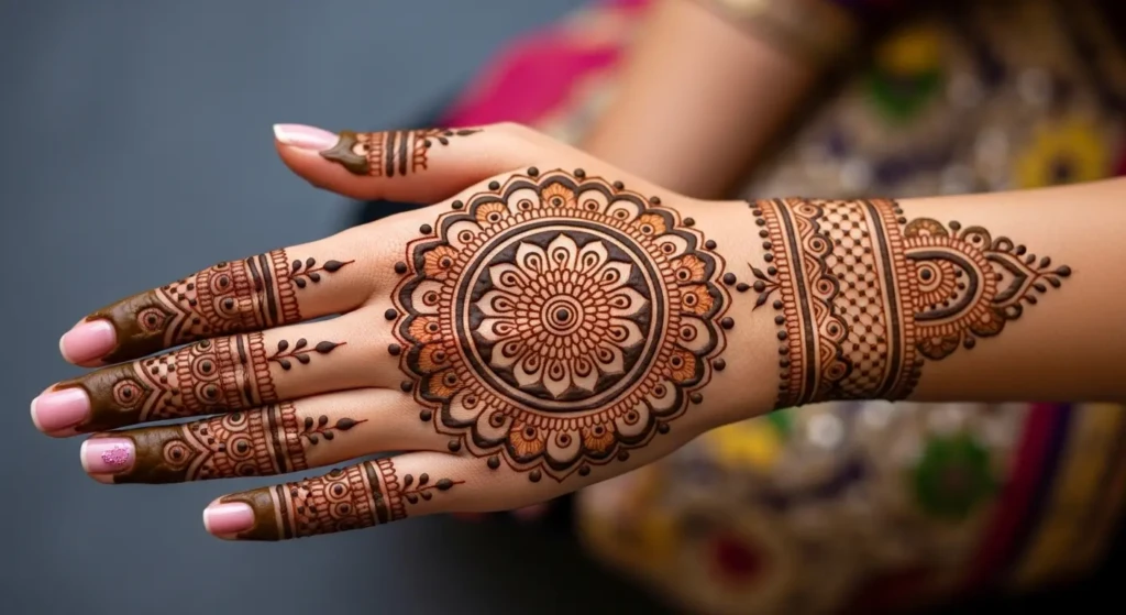 Mehndi Designs Round Shape