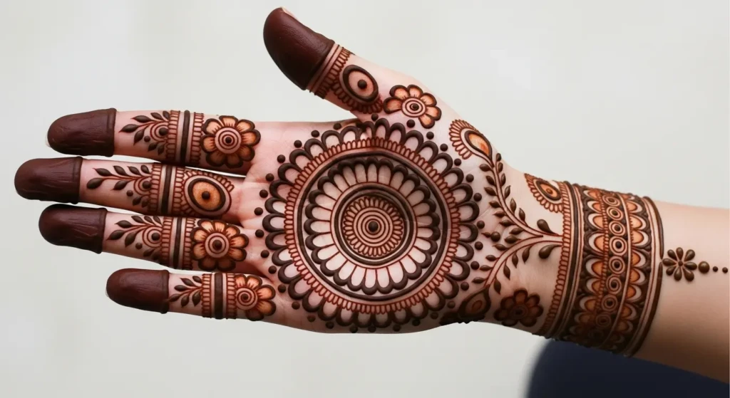 Mehandi Design Round
