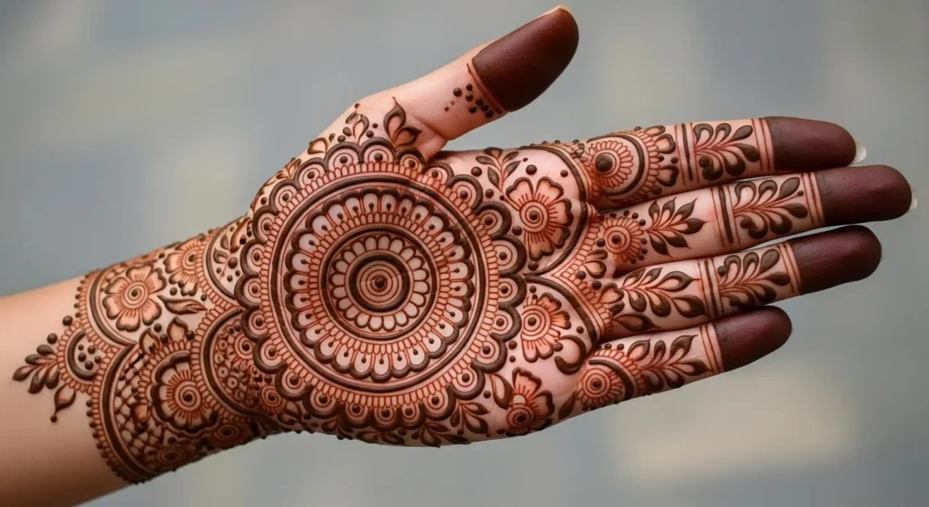 Mehndi Design Round Wali

