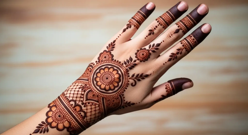 Mehndi Design Back Side