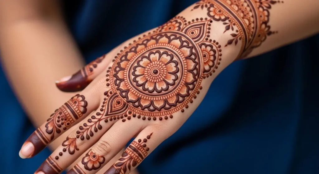 Round Hand Mehndi
