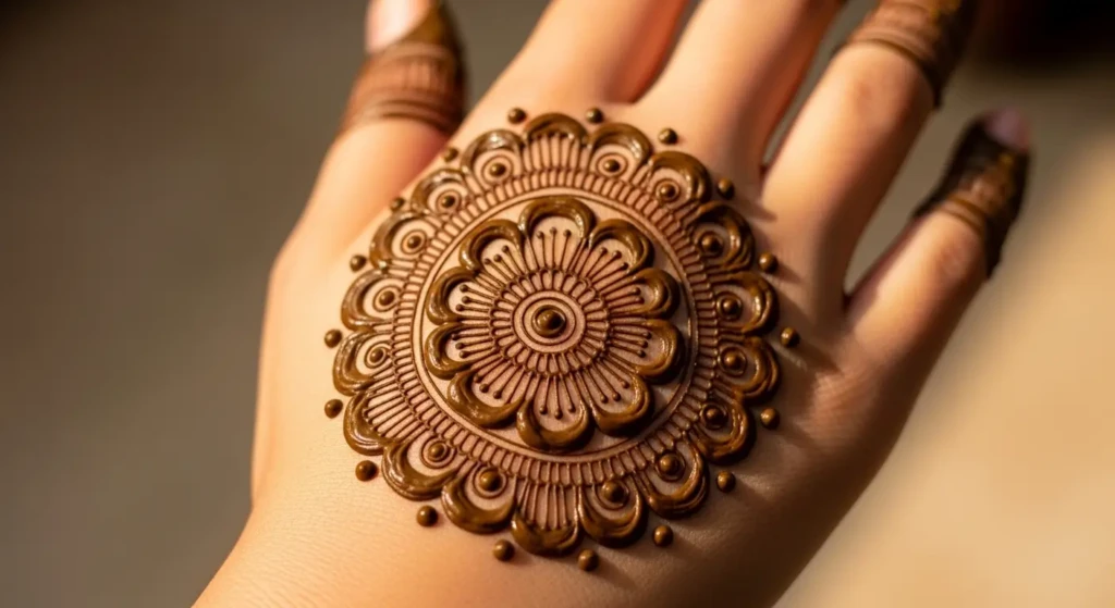 round mehandi
