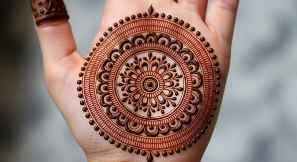 Round Henna Design
