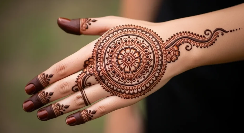 Round Henna Designs

