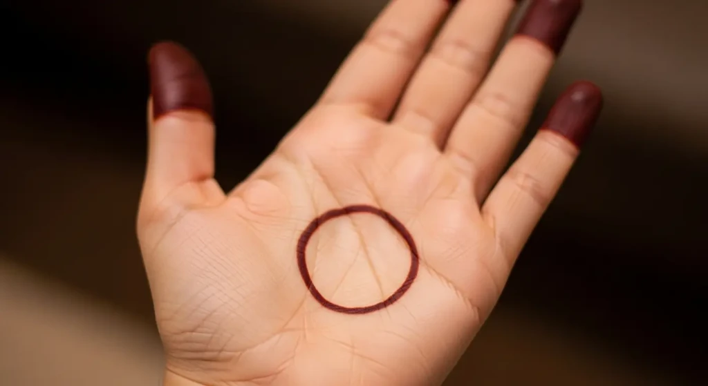 Mehndi Design Round Shape Full Hand
