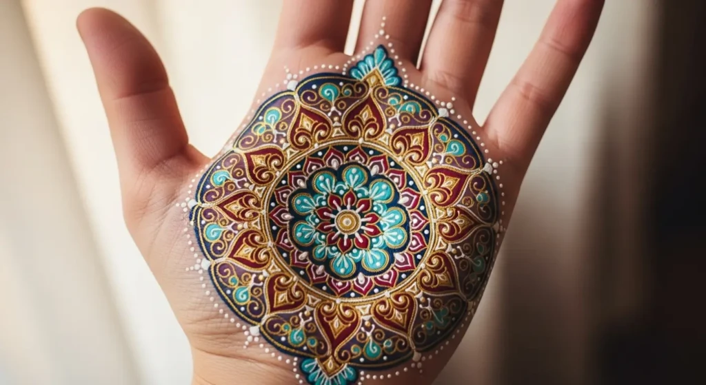 Back Hand Round Design
