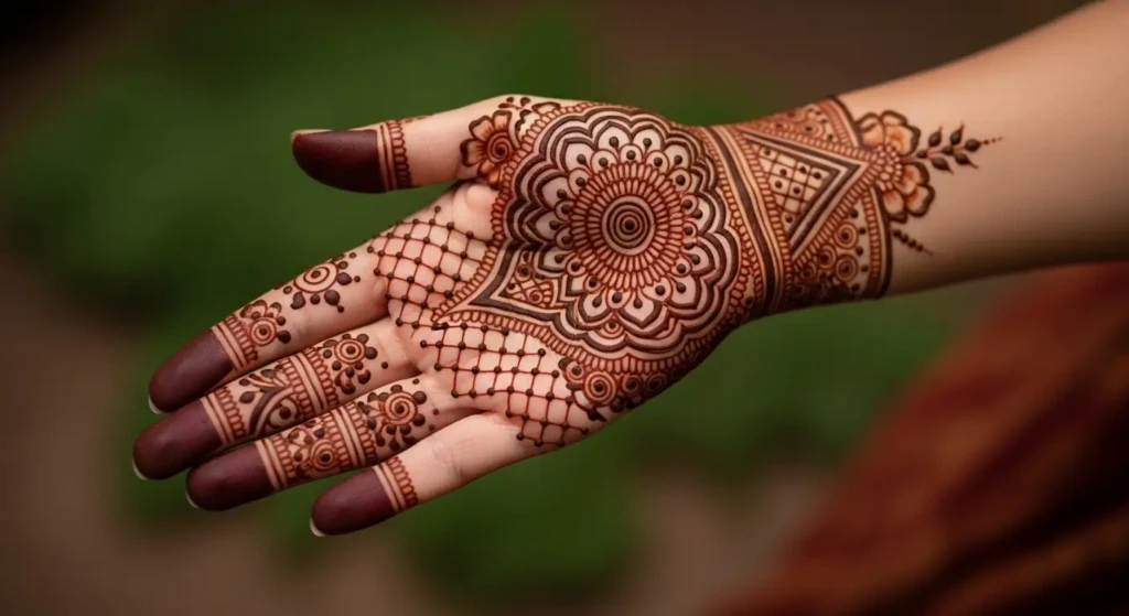 Palm Mehndi Design Latest