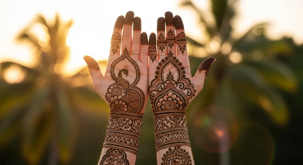 Mehndi Design on Palm
