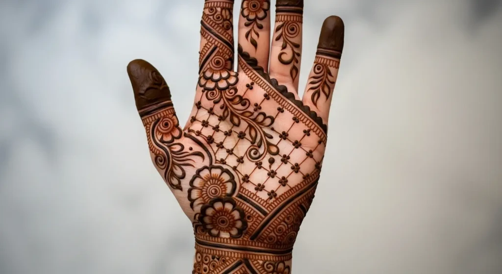 Palm Mehndi Design Easy and Beautiful
