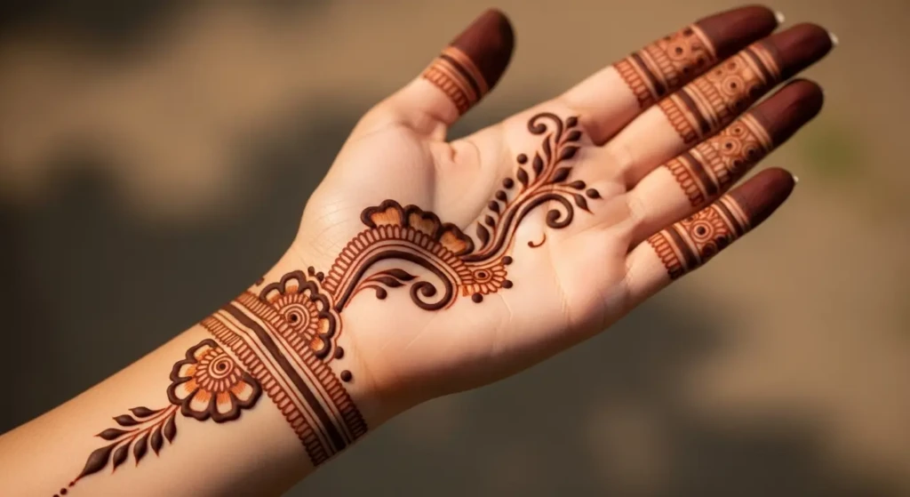 soft mehndi design
