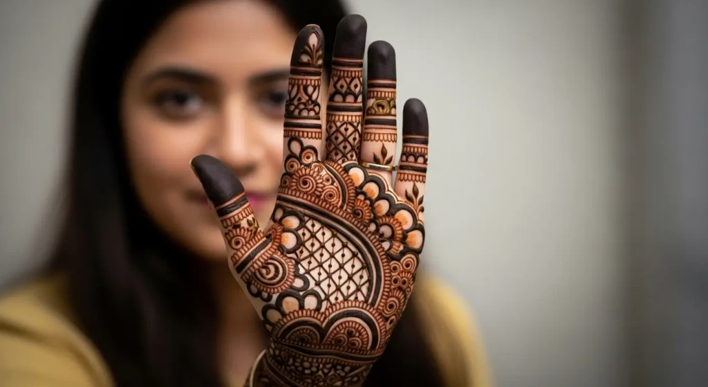 stylish mehndi 
