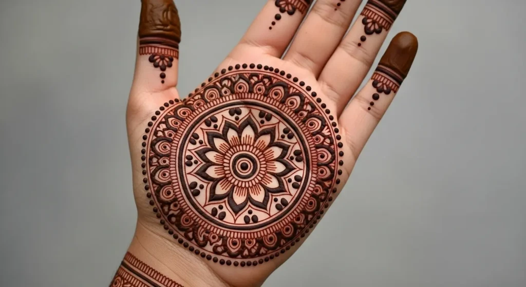 Circle Mehndi Design