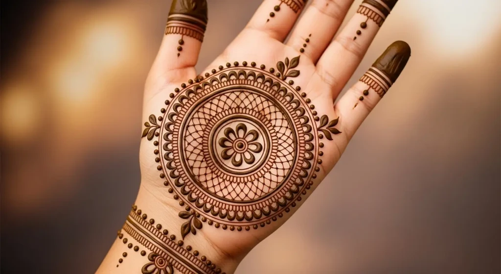 round mehndi design