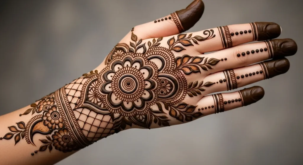 Mehandi Design Back Side
