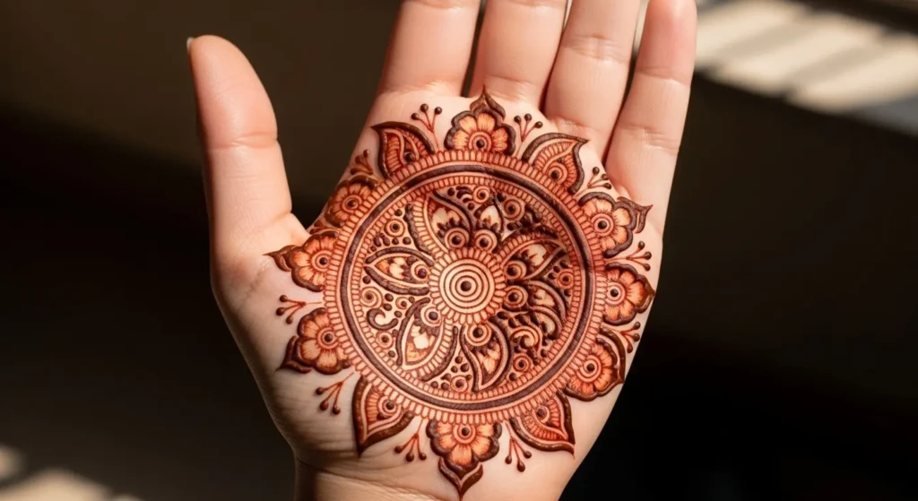Mehndi Design Round