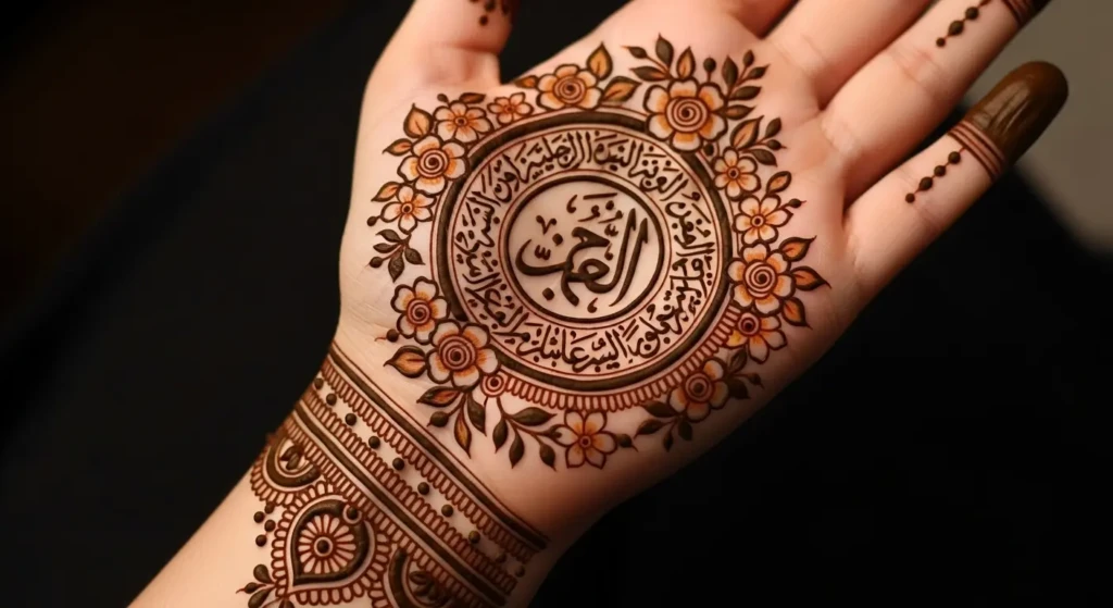 Arabic Circle Mehndi Design