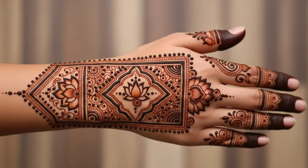 Mehndi Design in Circle