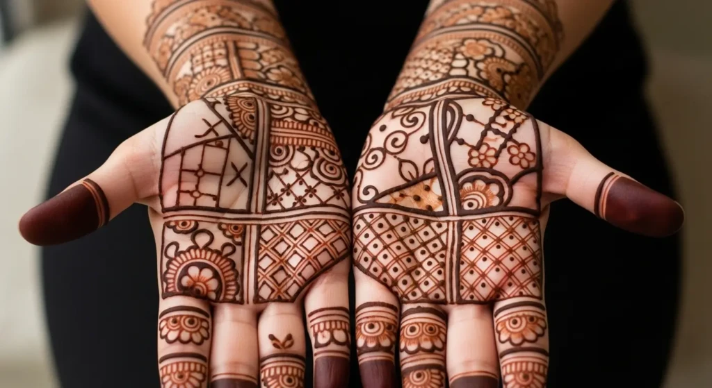 Mehndi Design Back Hand Circle