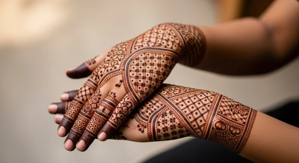 Beautiful Mehndi Easy Simple Circle Mehndi Design