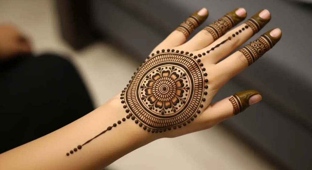 Round Design Mehndi