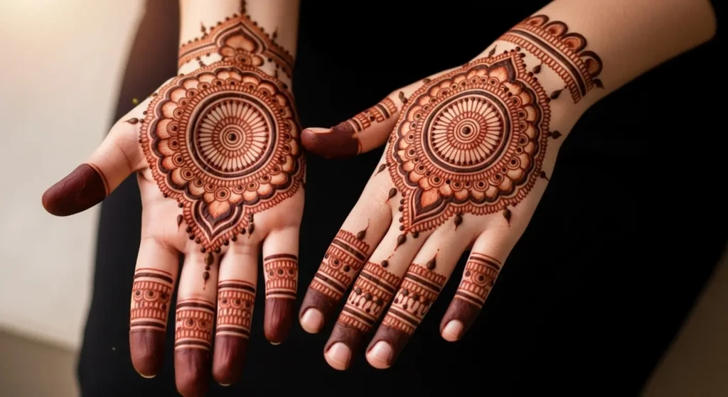 Round Mehndi Designs