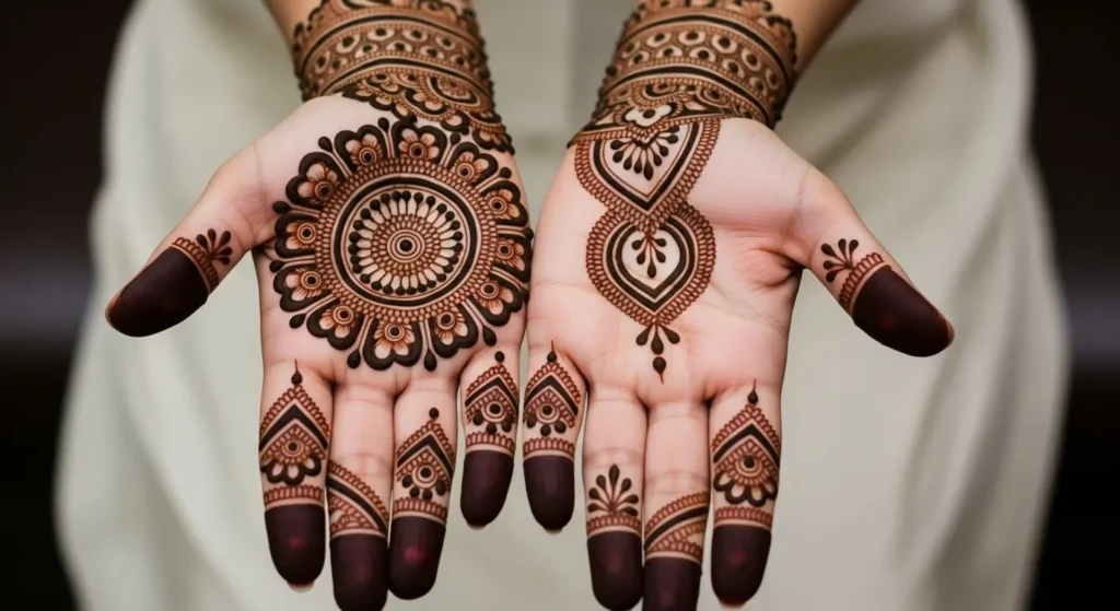 Hand Round Mehndi Design
