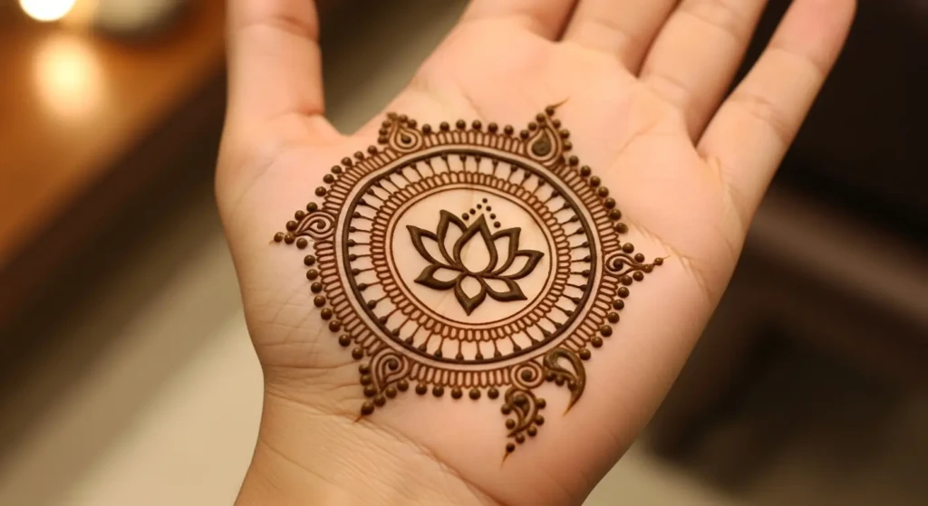 Small Circle Mehndi Design