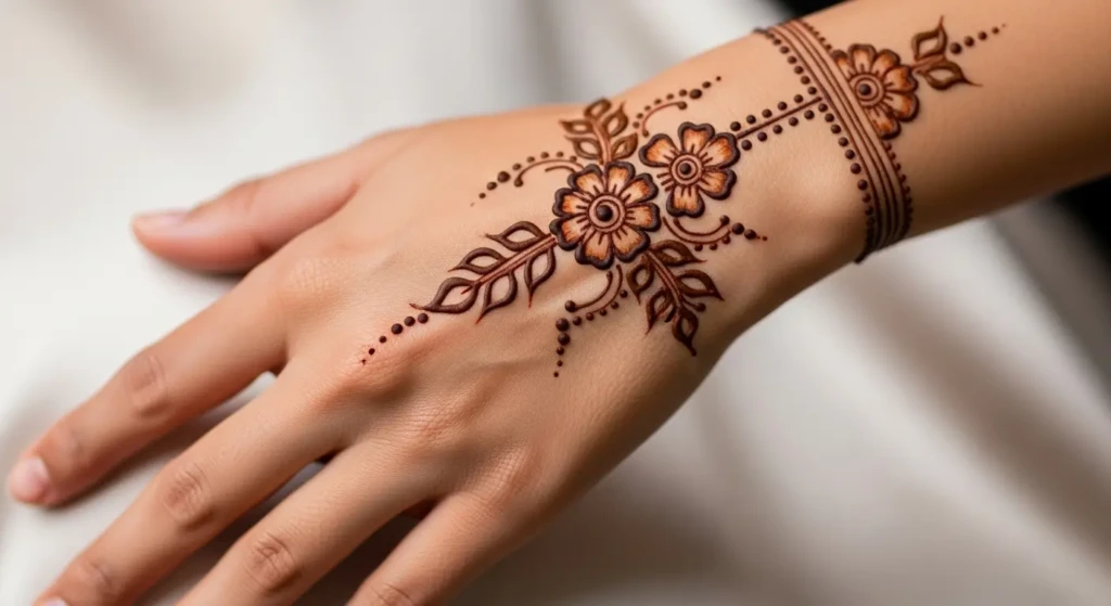 Latest Back Side Mehndi Design
