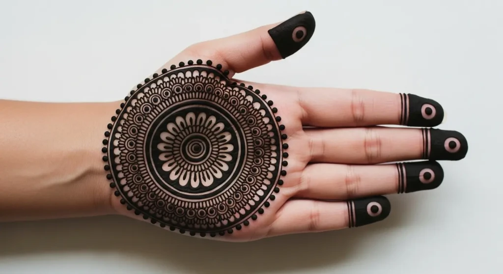 round mehendi design