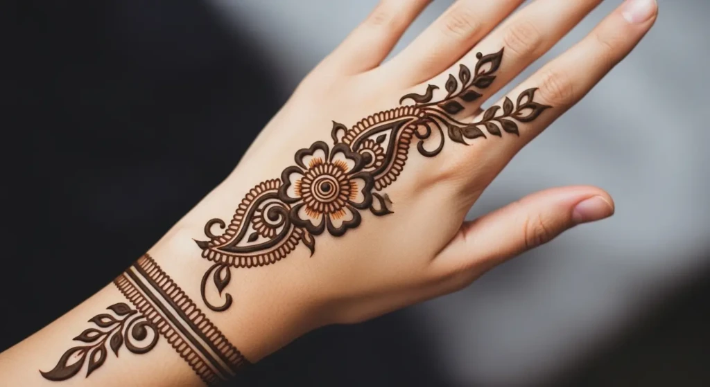 Mehndi Designs For Hand Back Side
