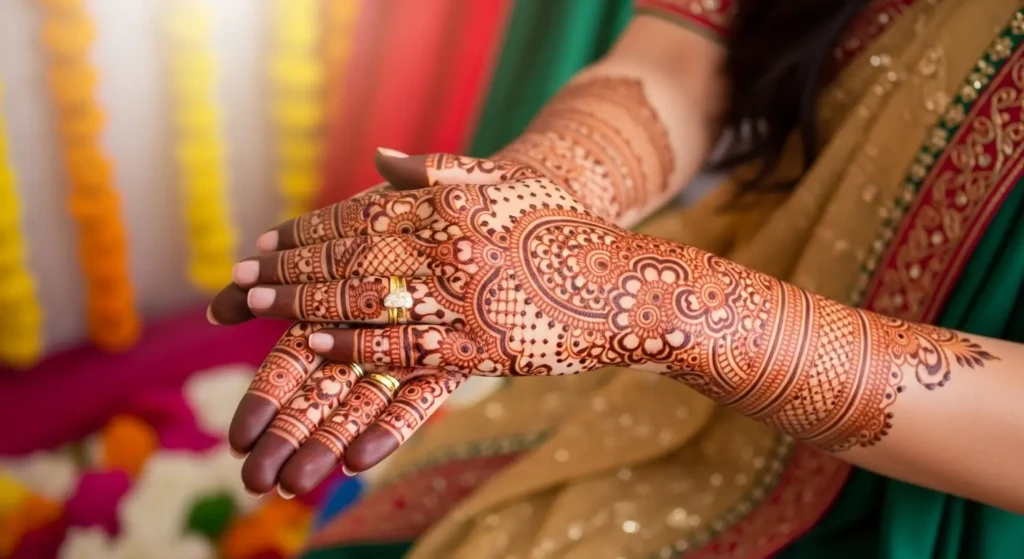 The art of Mehndi, an ancient lore, A symbol of love, forevermore