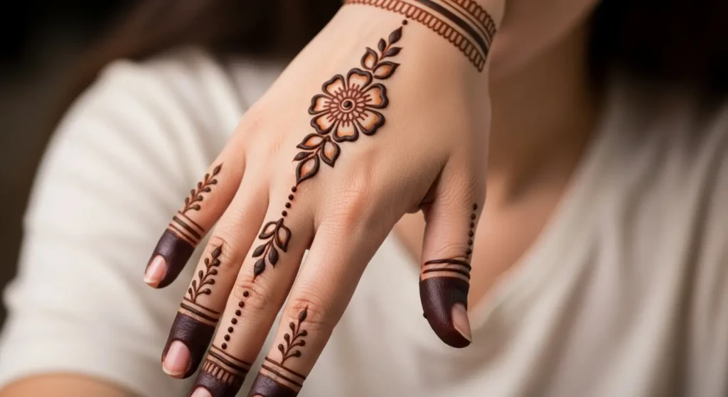 Back Side Mehndi Design Arabic