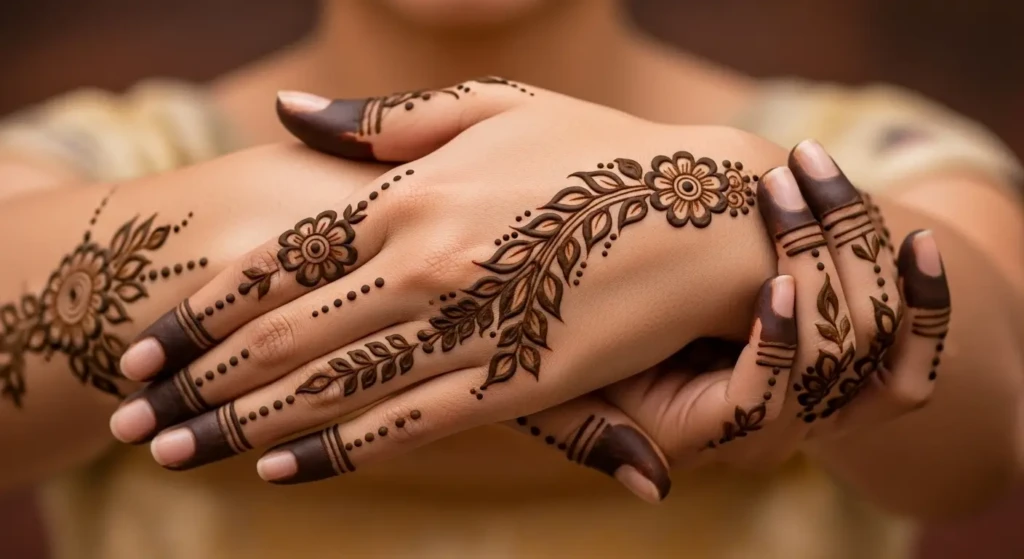 Mehendi Back Side Design
