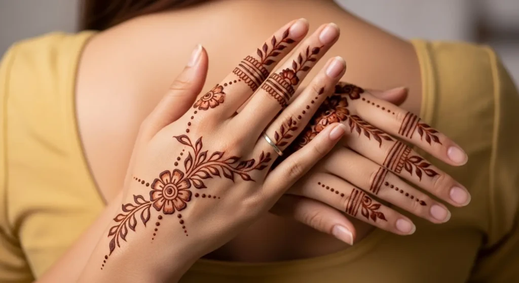 Back Side Full Mehndi Design
