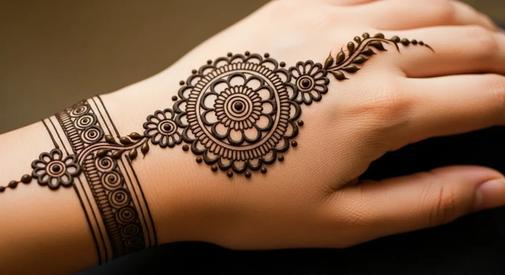 Dulha Back Side Mehndi Design
