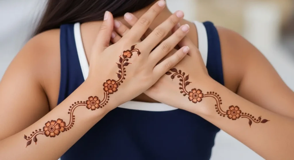 stylish hand mehndi design 