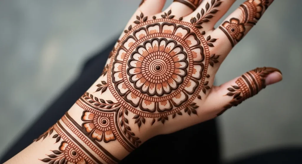 Round Mehndi Design