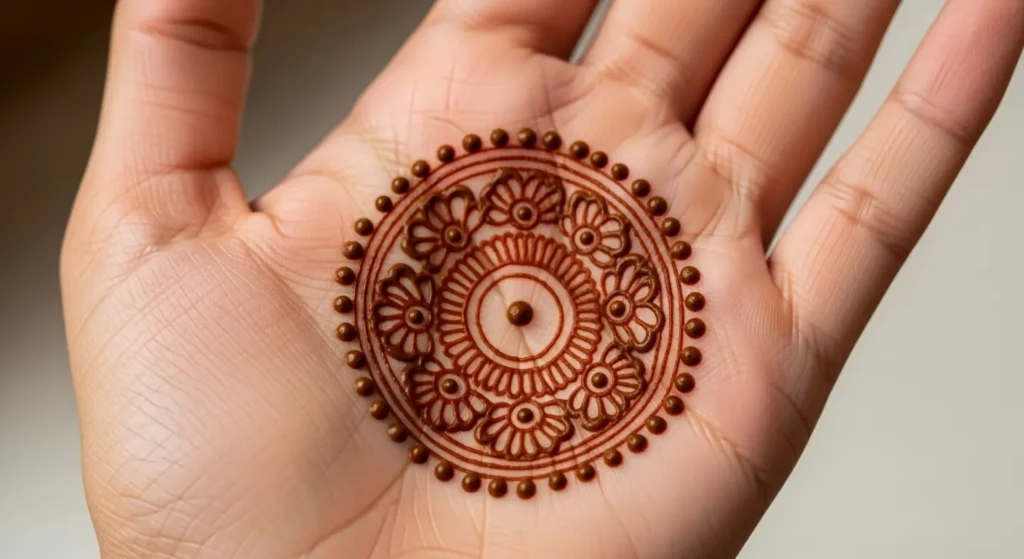 Mehndi Round Design
