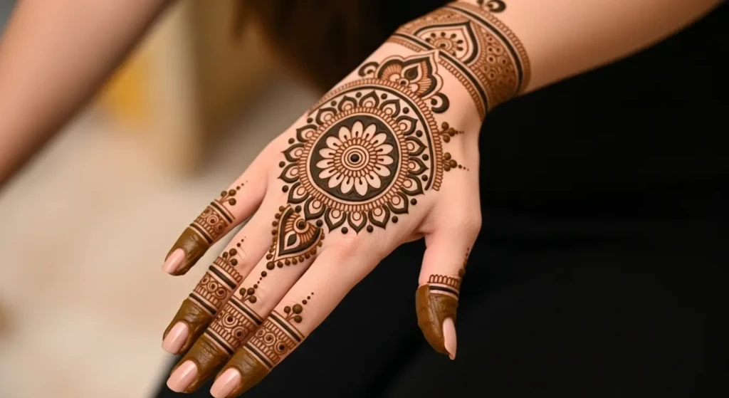 Mehndi Design Photo Round

