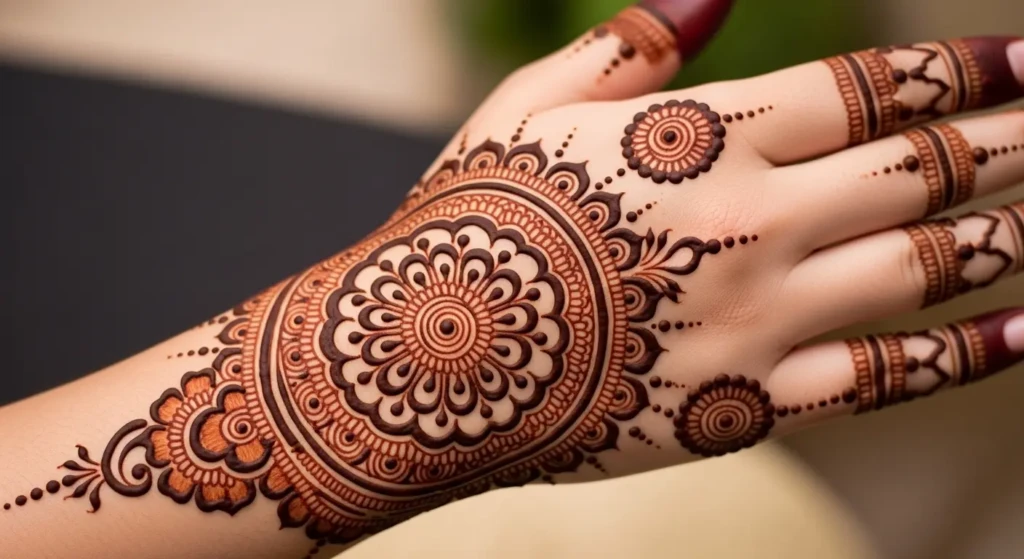 Mehendi Round Design
