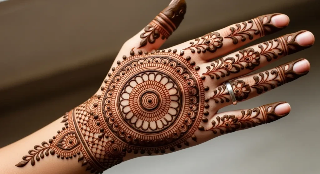 round wali mehandi design
