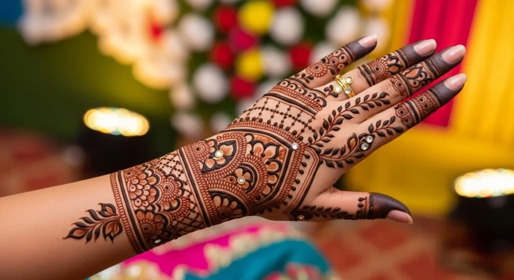 Jali Mehndi Designs For Back Hand Simple and Beautiful