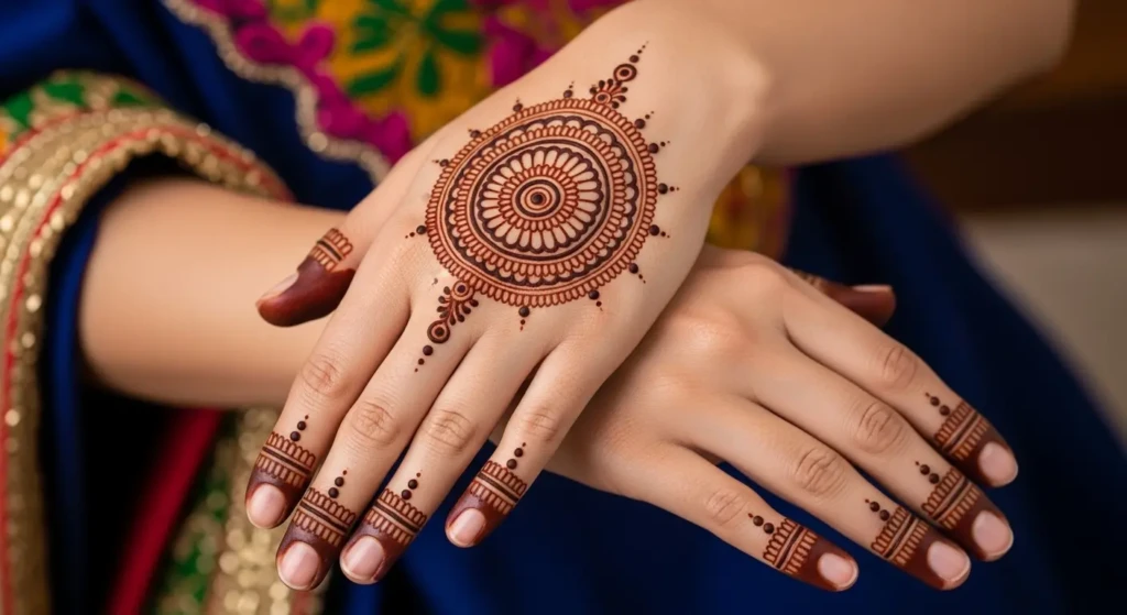 round wala mehandi design

