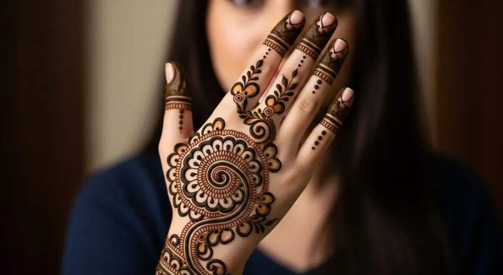 Back Side Mehndi Design Beautiful
