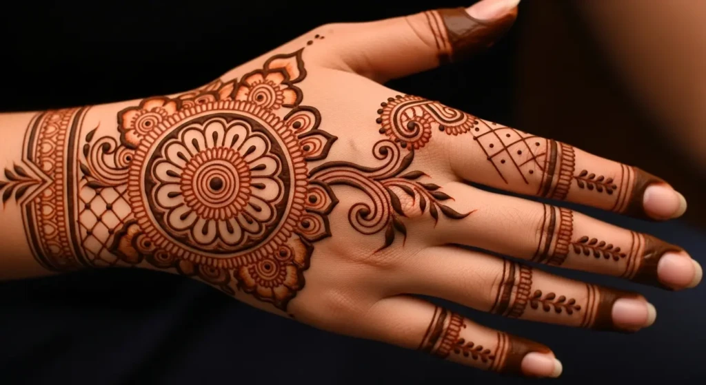 Back Side Mehndi Design New